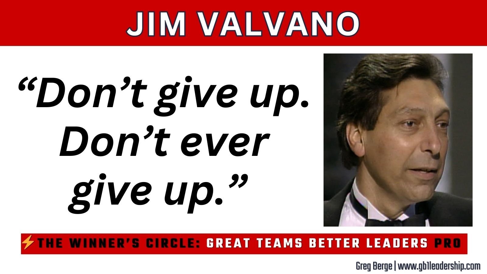 🥇The Winner's Circle: Jim Valvano
