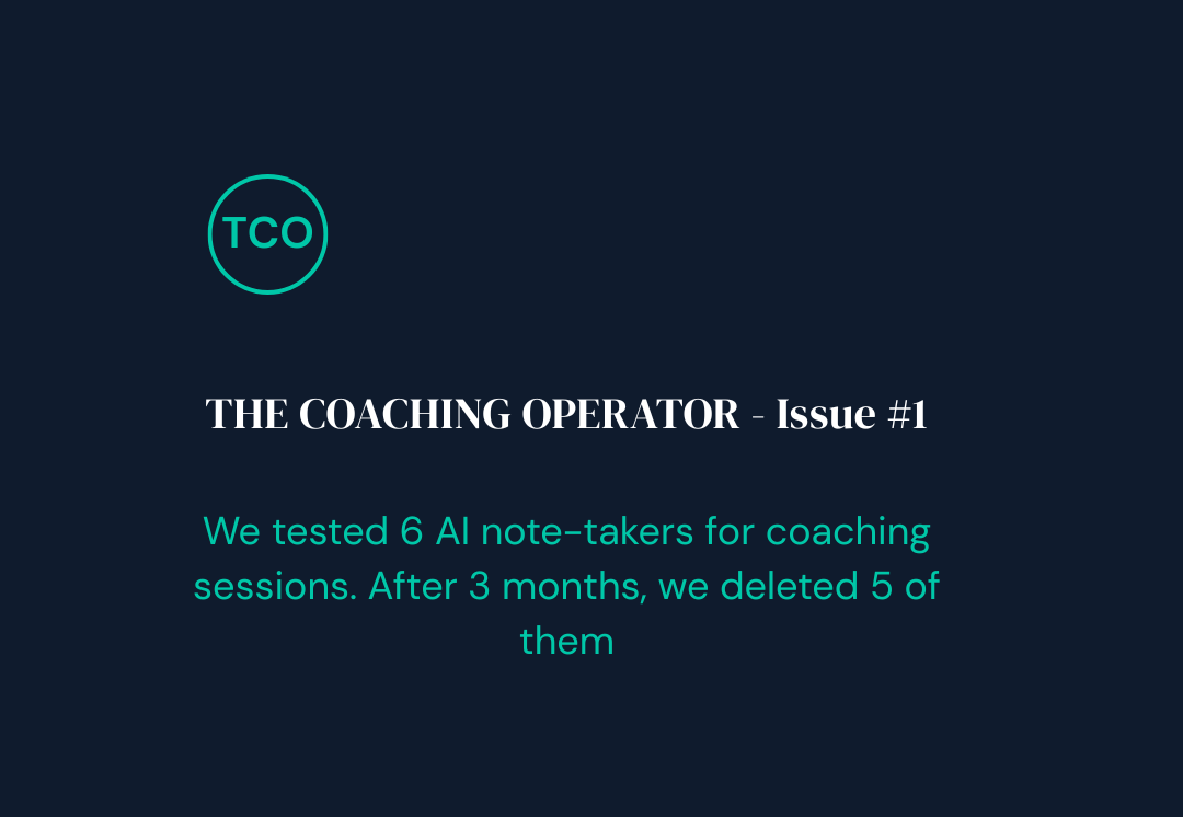 Six AI note-takers tested. One survived. Issue #1
