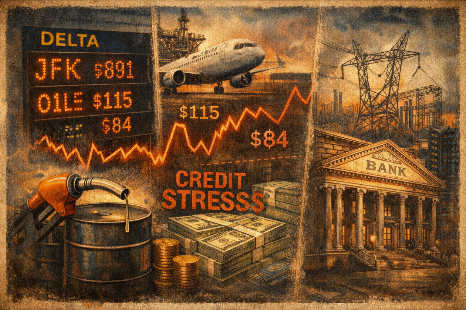 Oil Swings | Airline Fares Jump | Credit Risk Builds | AI Hits The Grid