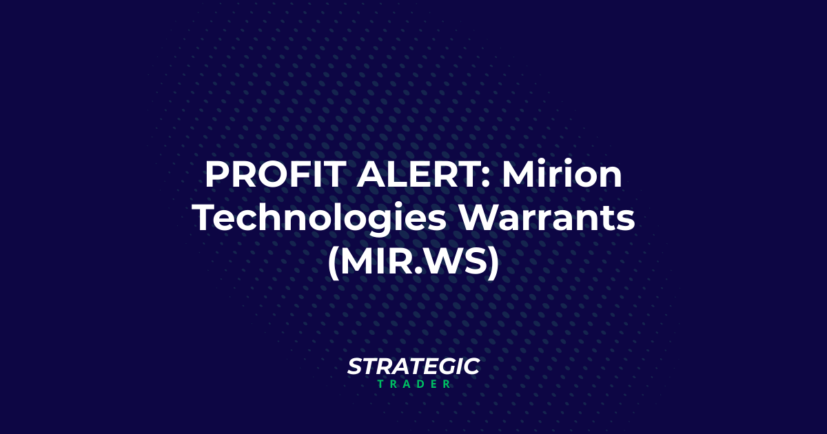 PROFIT ALERT: Mirion Technologies Warrants (MIR.WS)