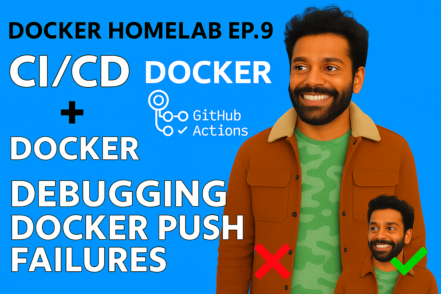 ⚡ CI/CD with Docker + GitHub Actions  | Debugging Docker Push Failures