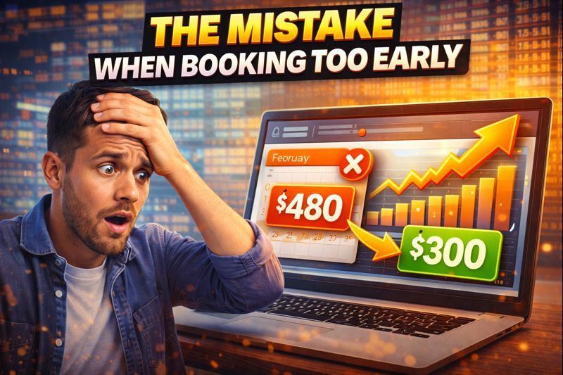  The Mistake Travelers Make When Booking Flights Too Early
