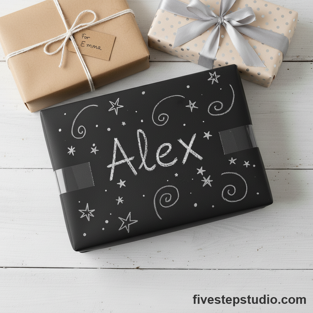Chalkboard Gift Wrap