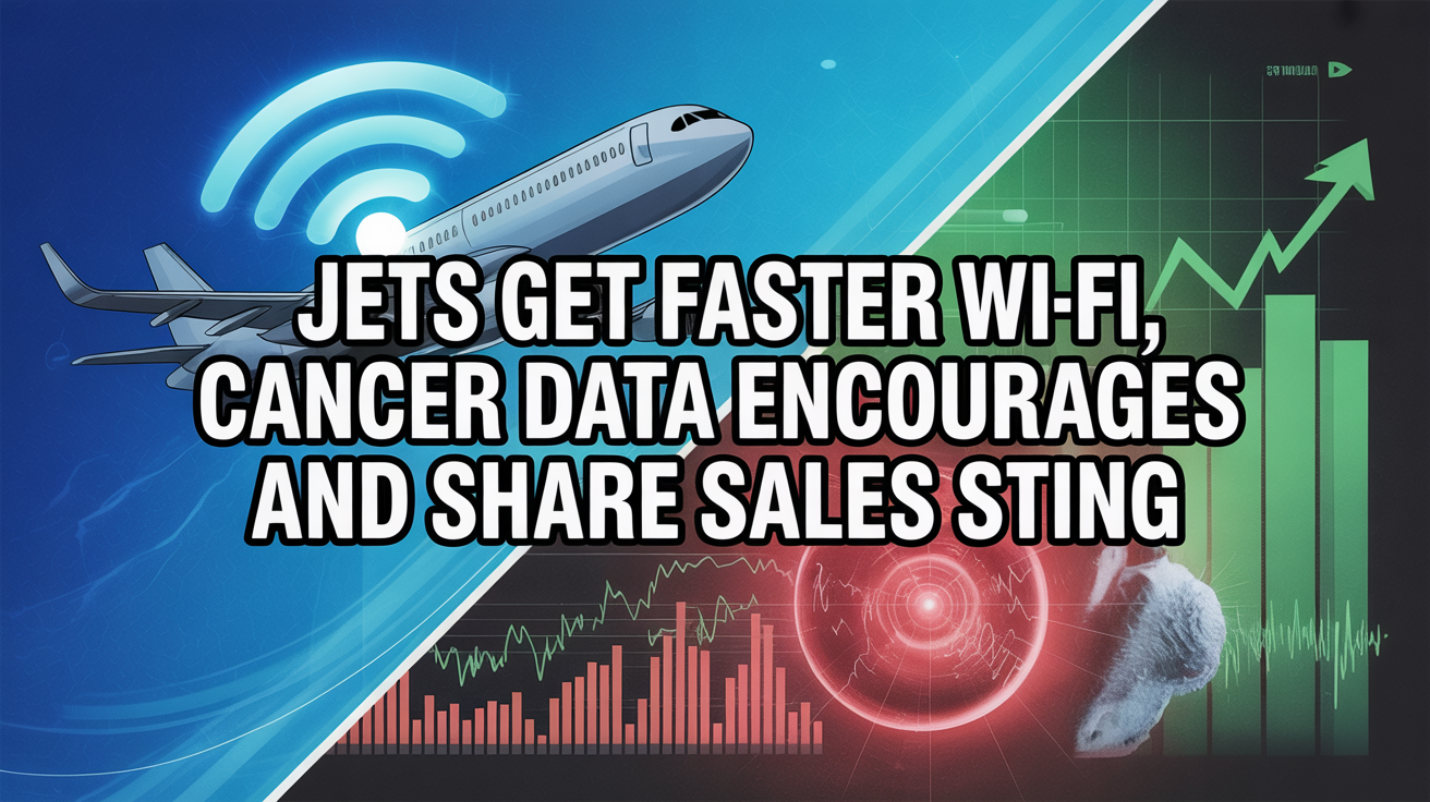 Jets Get Faster Wi-Fi, Cancer Data Encourages, and Share Sales Sting