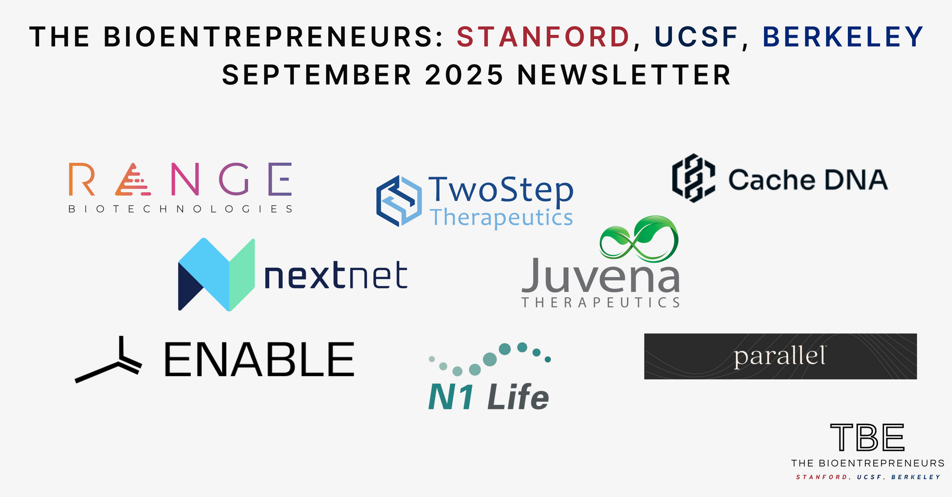 September 2025 Updates - The Bioentrepreneurs: Stanford, UCSF, Berkeley