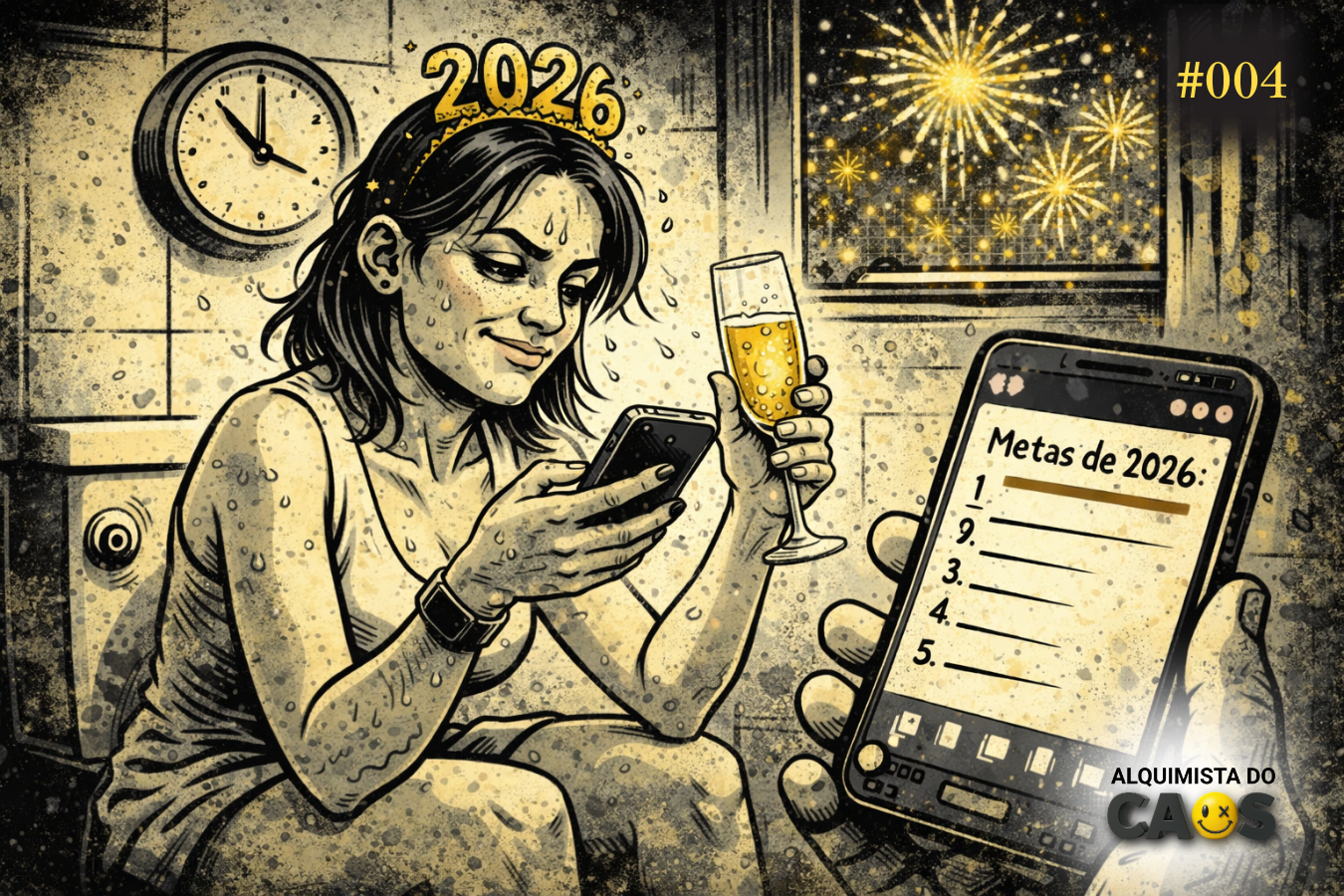 Resolução de Ano Novo é o único contrato que você assina bêbado