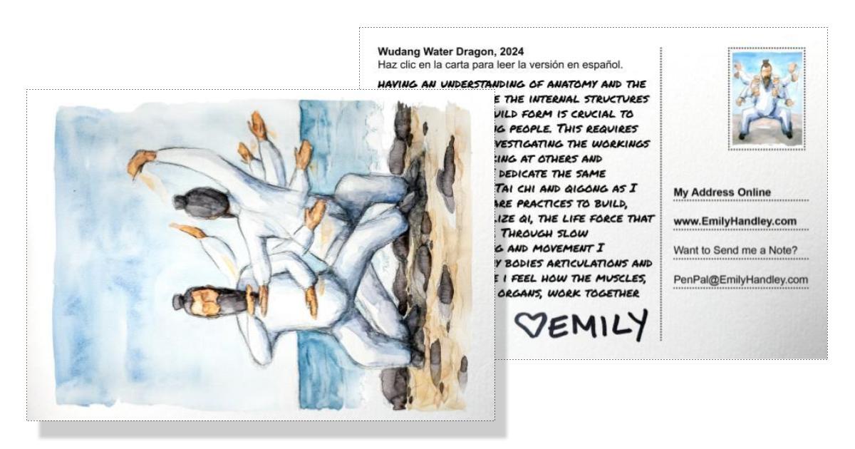 A Postcard about Qi Gong