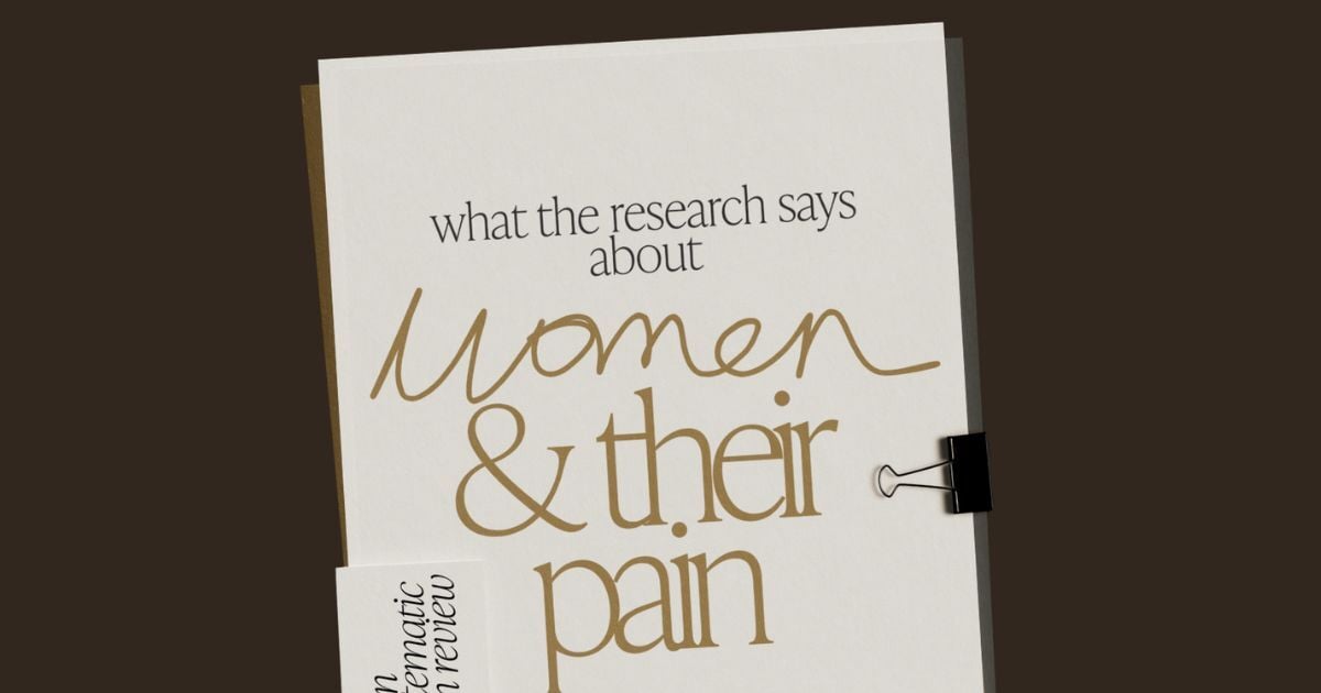 Reconcile Journal Digest #12: women & their pain