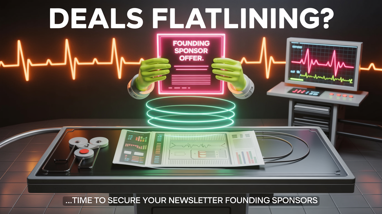 Why good newsletters still struggle to land founding sponsors