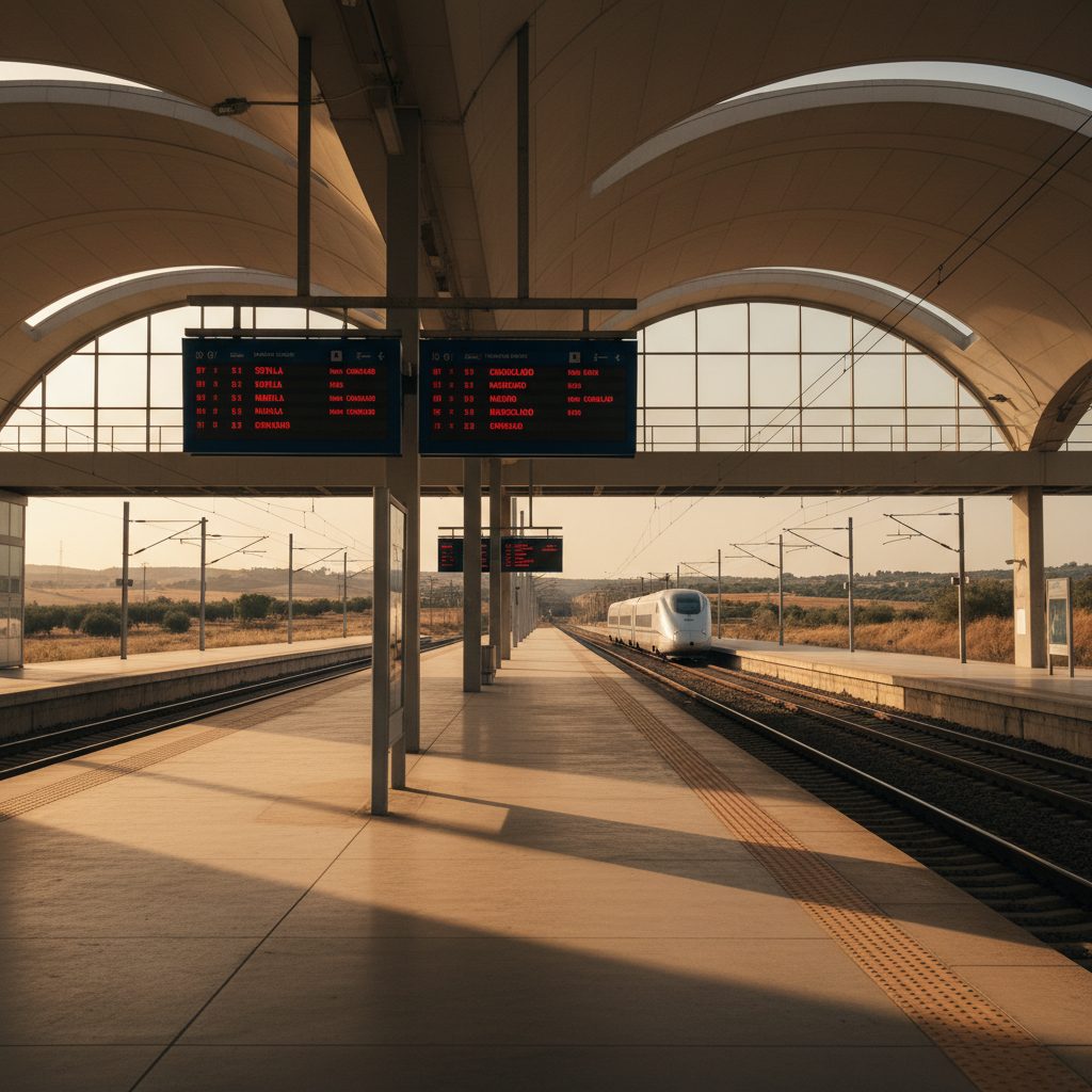 The AVE won't make Easter. Here's the picture.