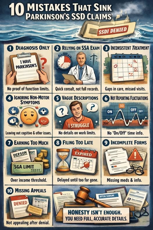 Why Parkinson’s Patients Lose SSDI (Even When They’re Clearly Disabled)