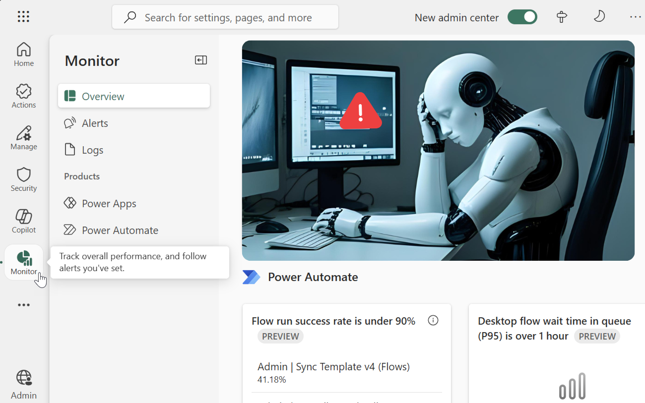 Who monitors the Power Platform Monitor?
