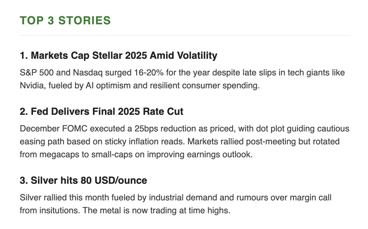 The Big Stories by Global Markets WeekendInvesting