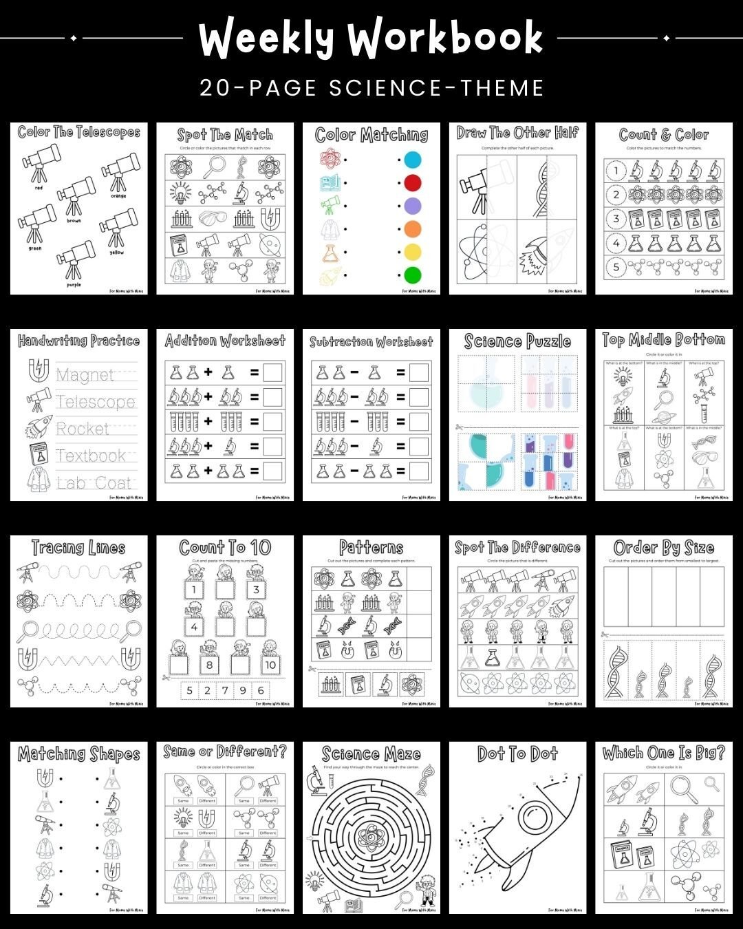 Science-Themed Workbook