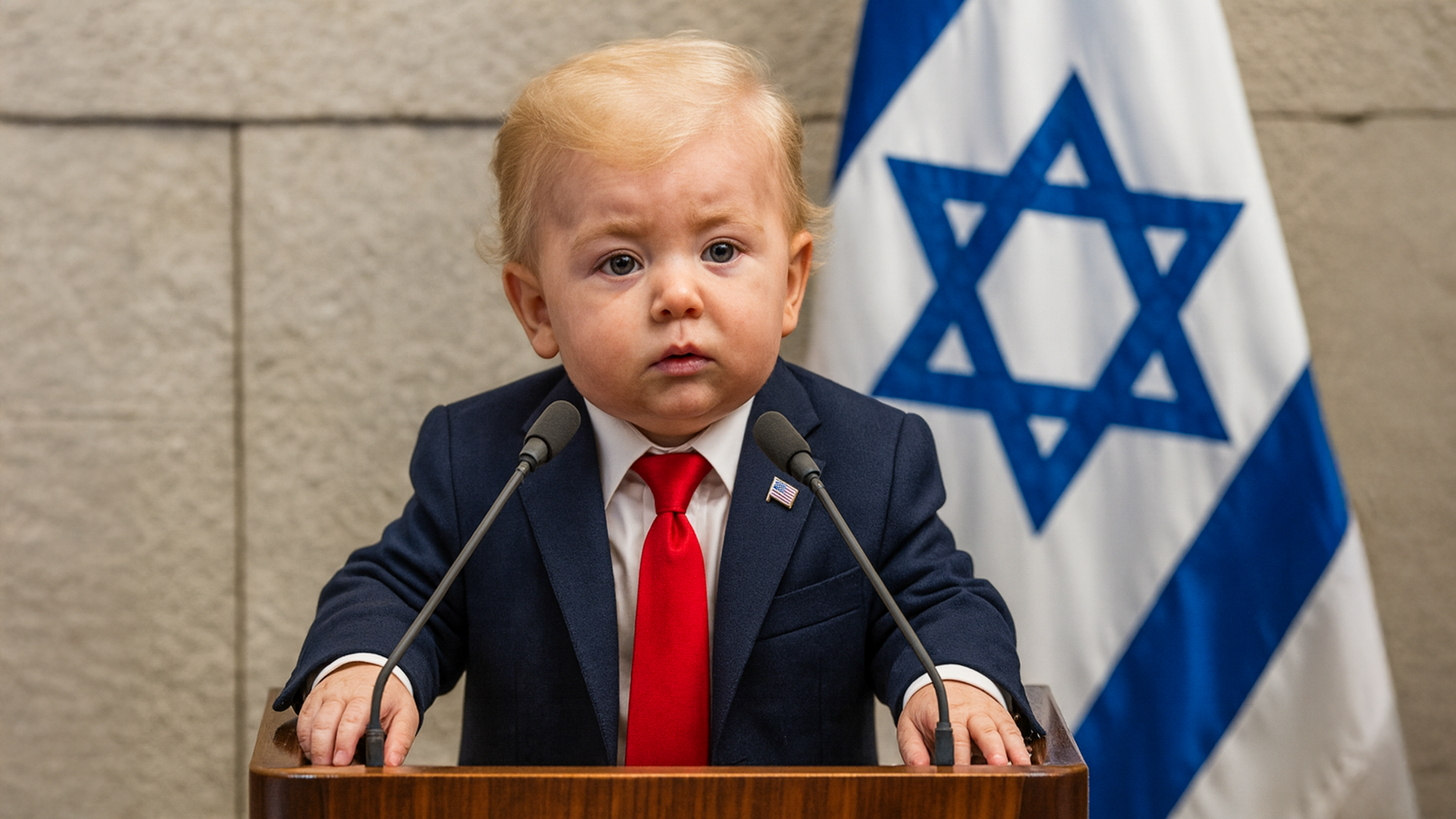 President Trump Wobbles Into Knesset, Says “The Hostages Are Back”