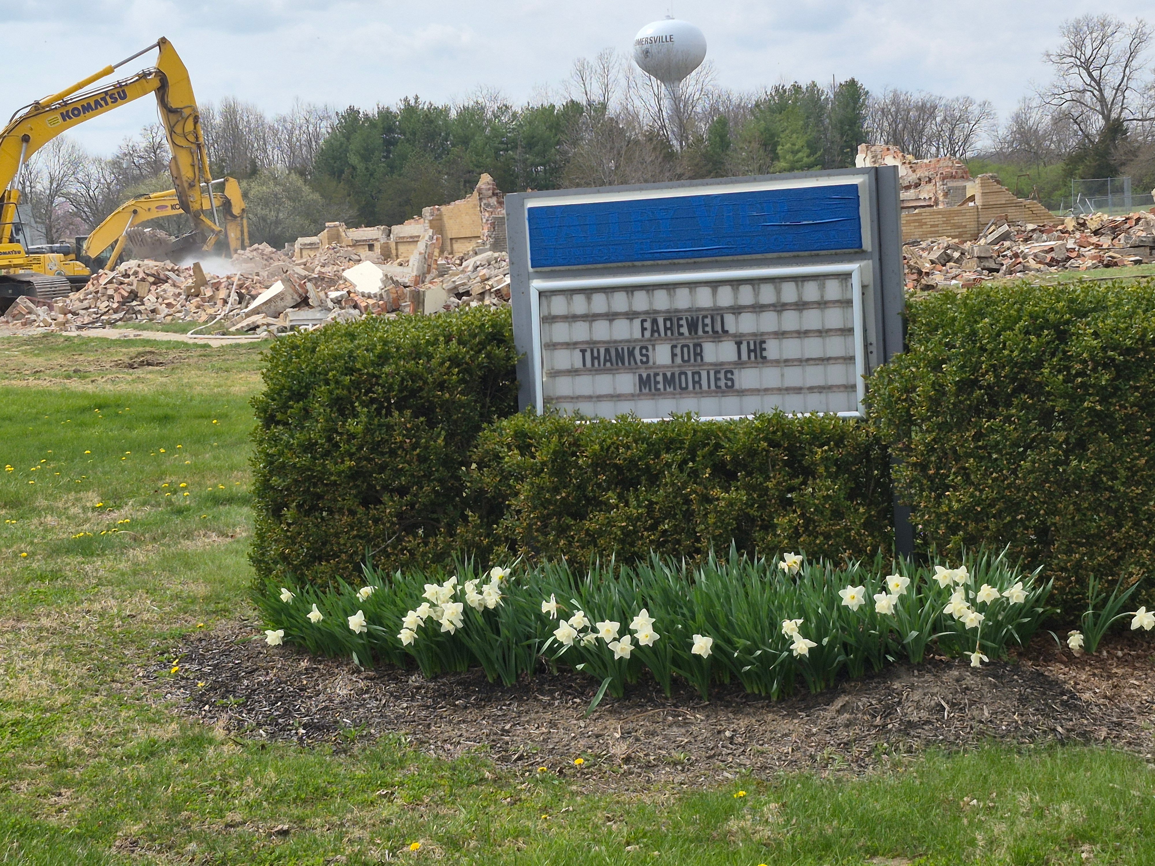 School Cornerstone Saved for Memorial 