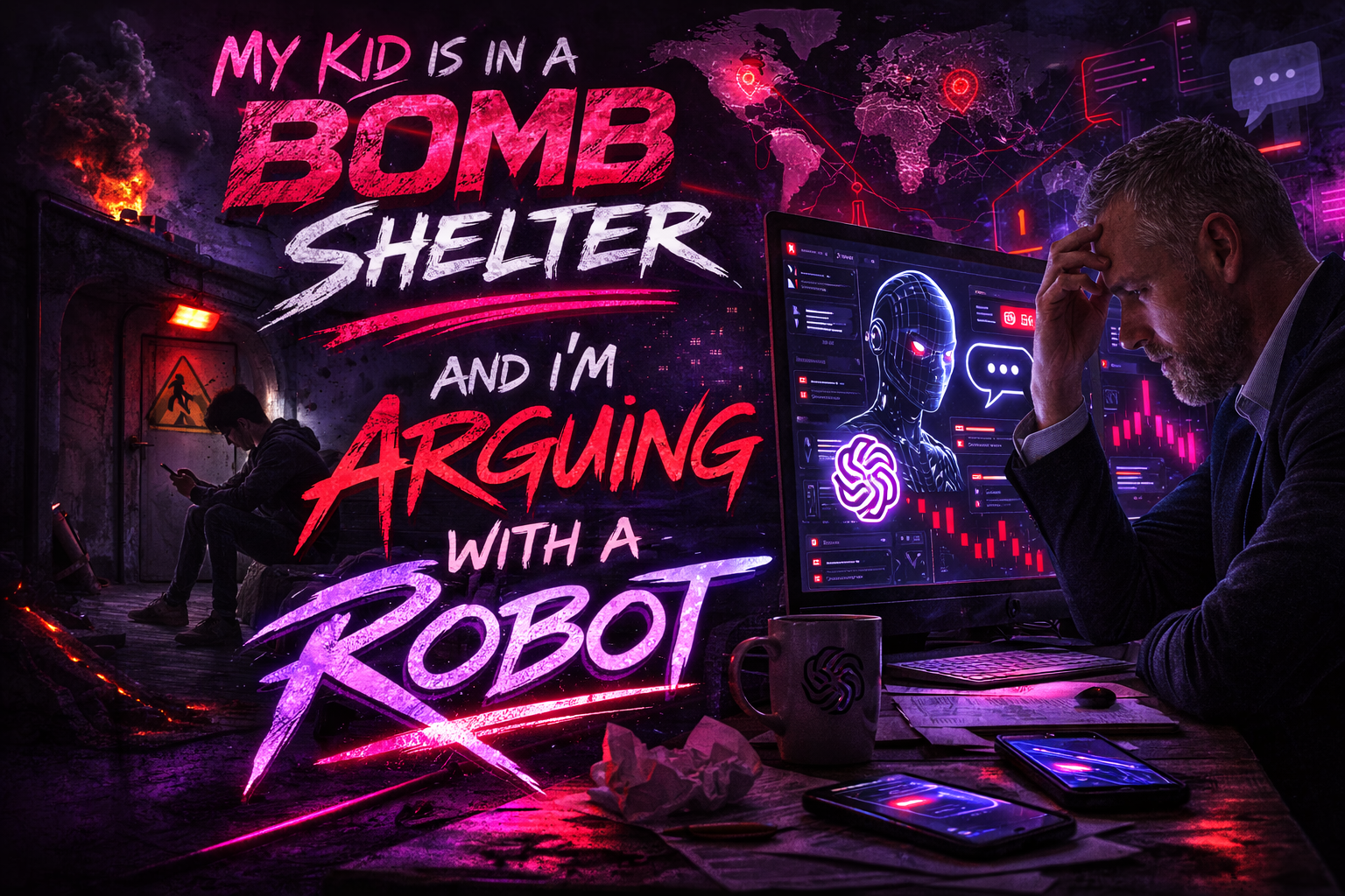 My Kid Is in a Bomb Shelter and I'm Arguing With a Robot