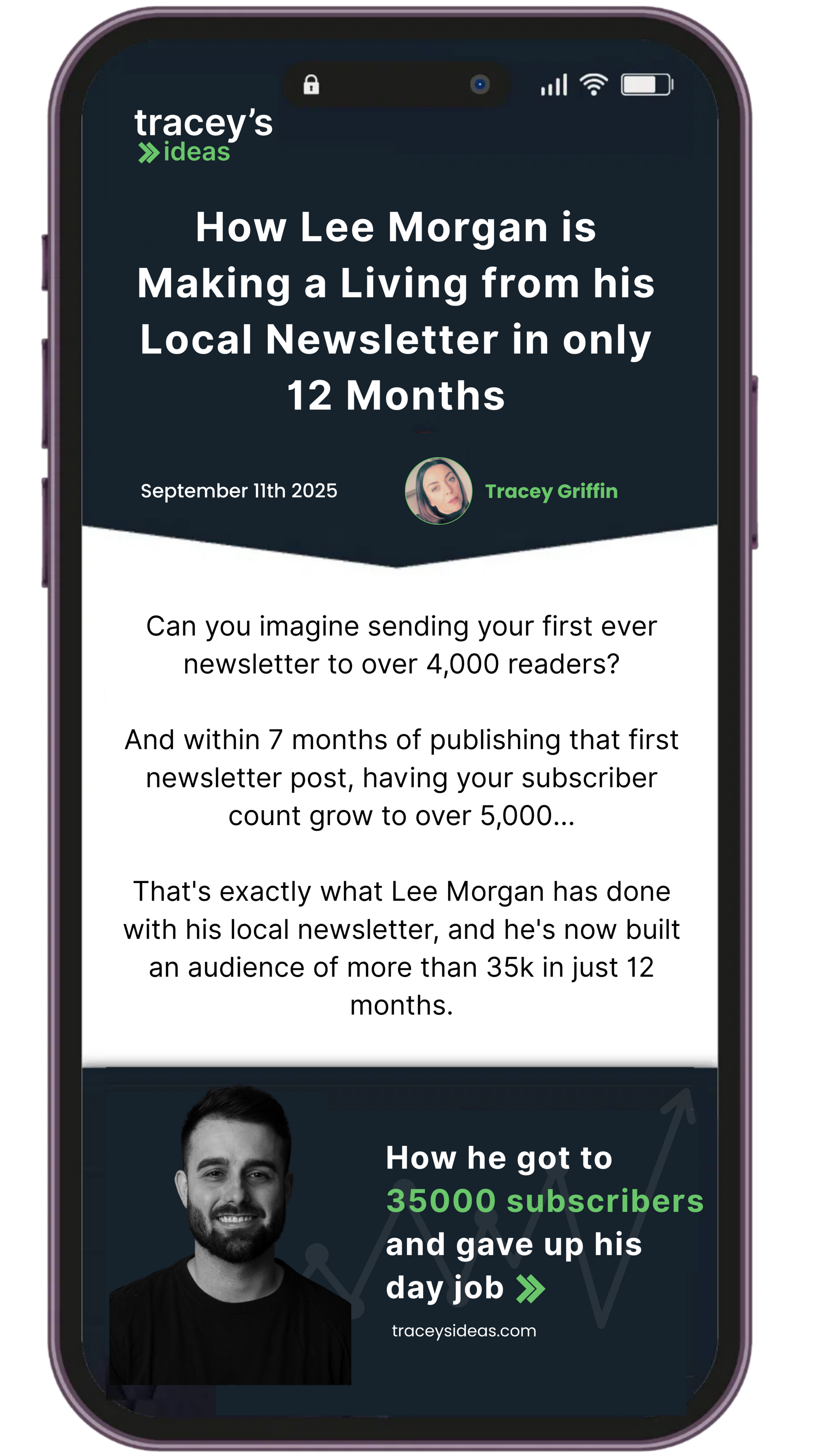 Traceys Ideas Newsletter Image