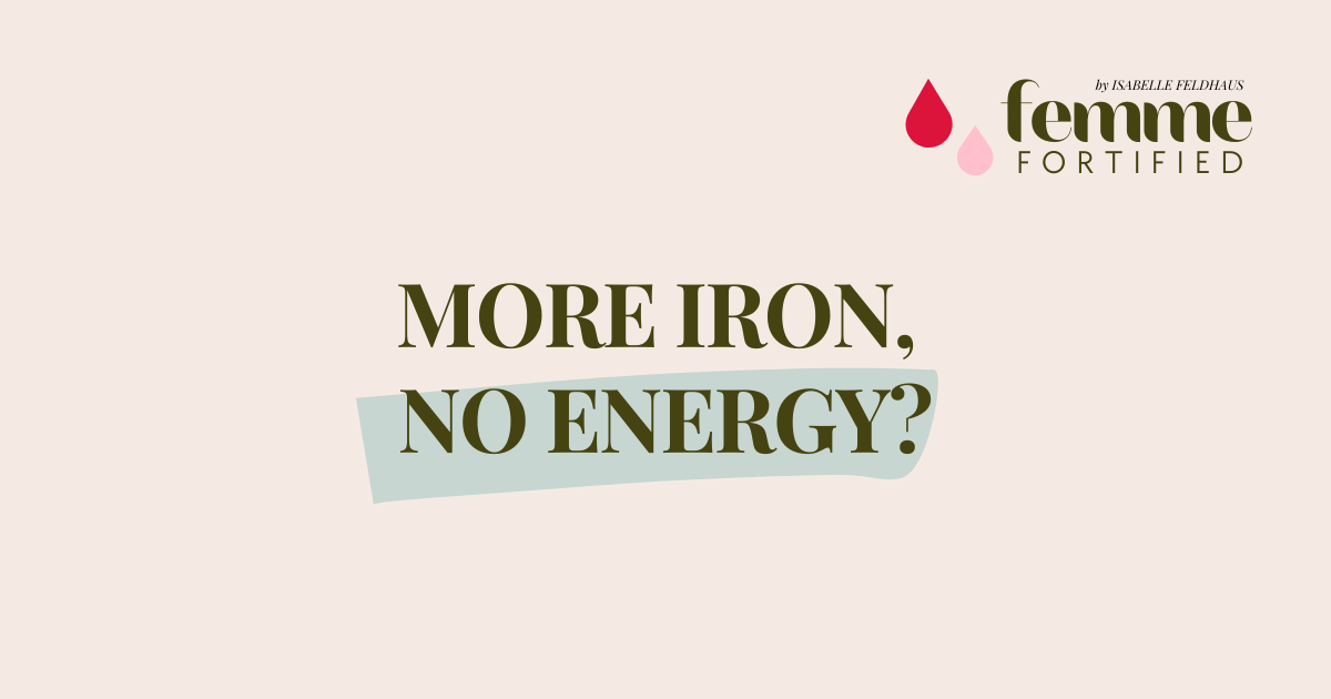 ⚠️ The Iron Deficiency Trap: When Eating More Iron Isn’t the Answer