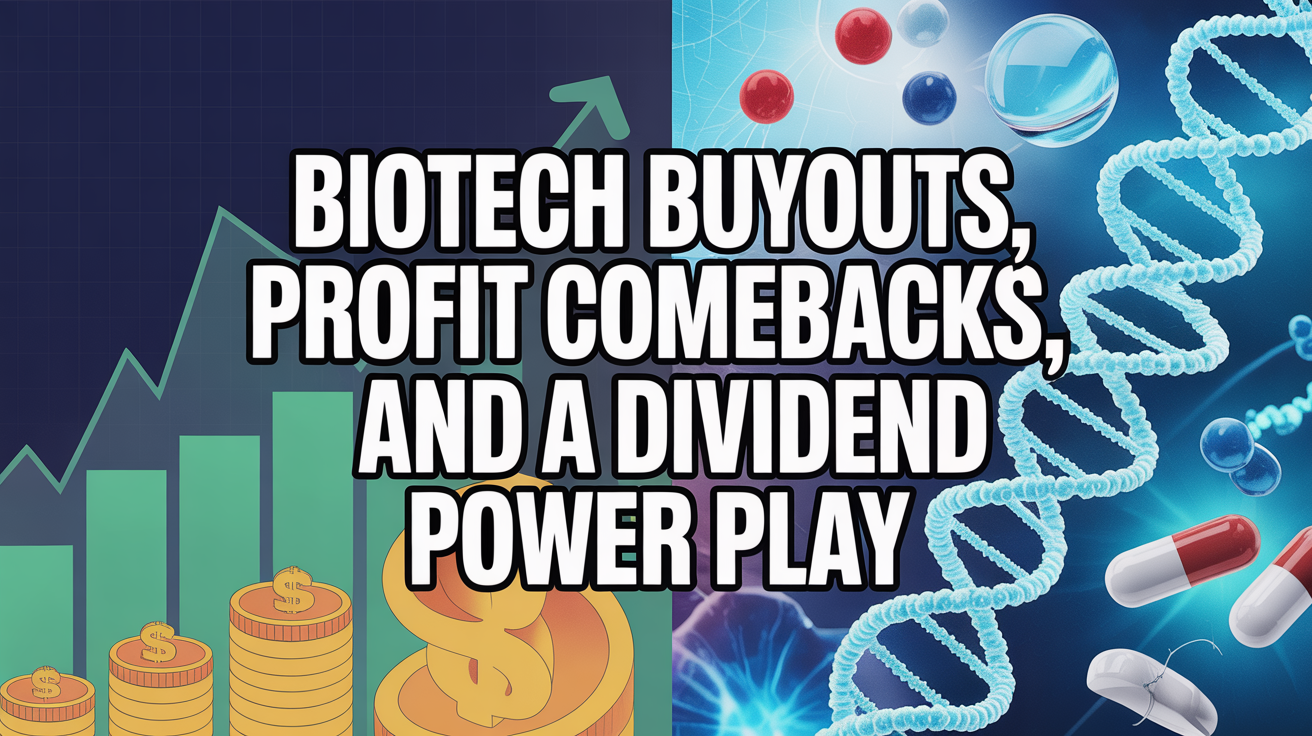 Biotech Buyouts, Profit Comebacks, and a Dividend Power Play