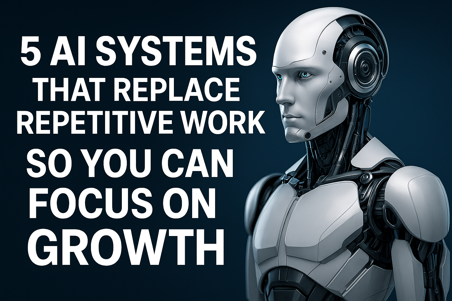 🚀 5 AI Systems That Replace Repetitive Work So You Can Focus on Growth