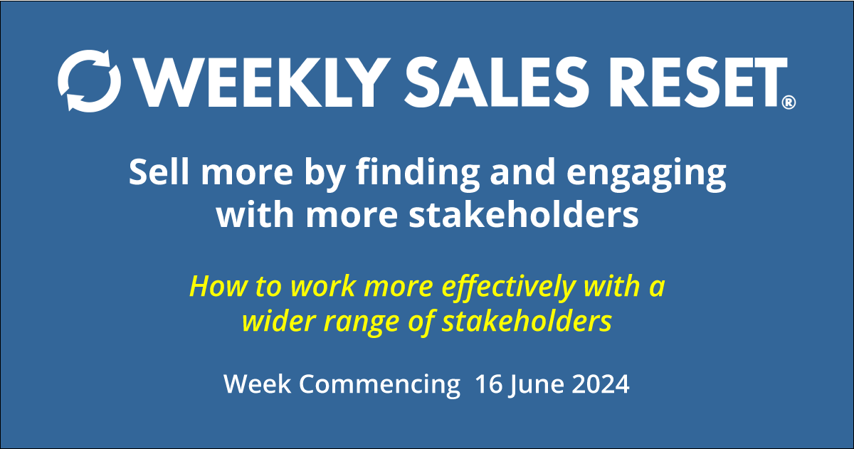 Sell more by finding and engaging with more stakeholders