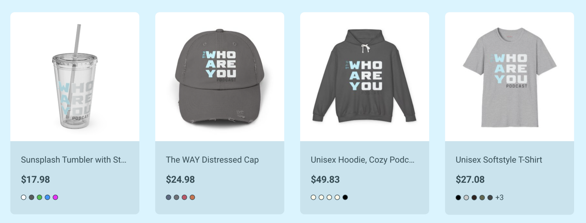 The Who Are You Merch Store is Open