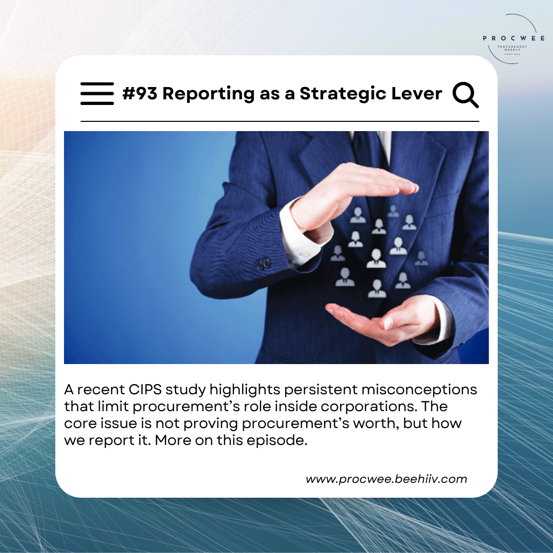 Reporting as a Strategic Lever | Issue #93 | 15 October 2025 