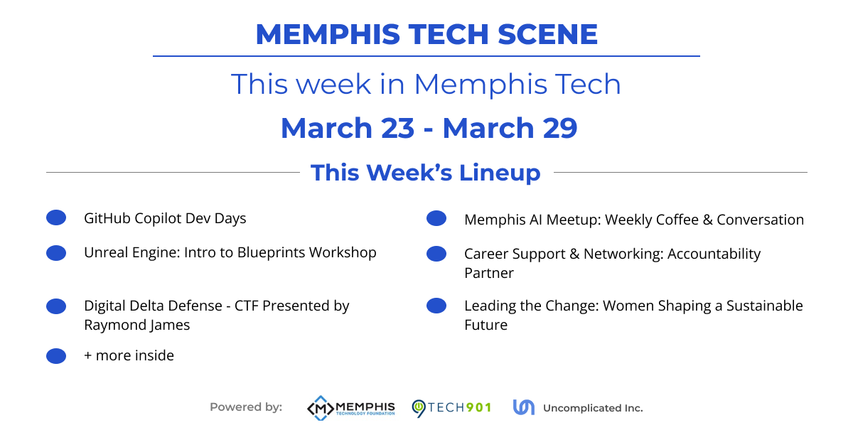 This Week in Memphis Tech (March 23–29): Digital Delta Defense CTF Leads the Week + 10 Must-Attend Events