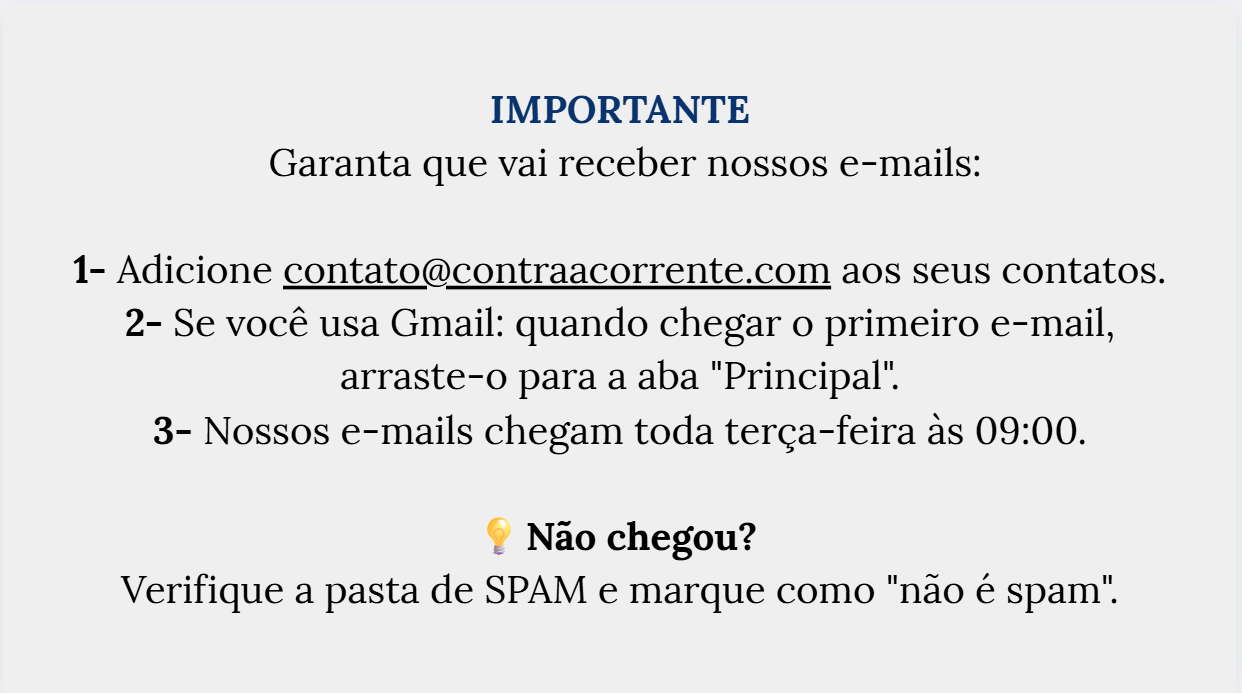 GUIA PARA RECEBER OS E-MAILS