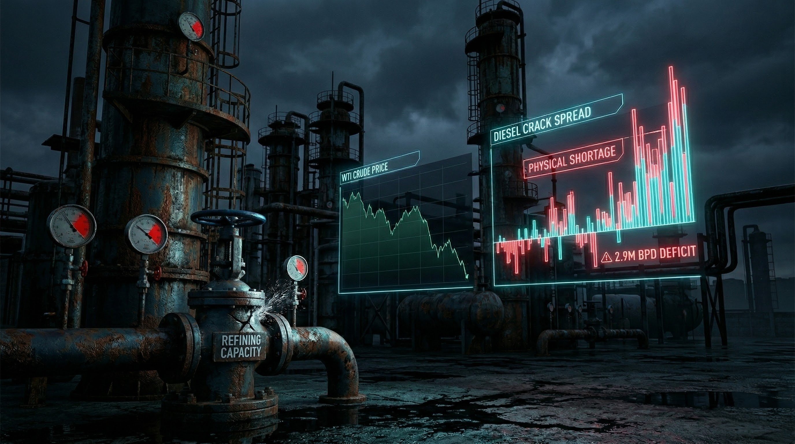 La Trampa del Diésel: Por qué el Crudo Barato no Evitará el Colapso Energético Físico