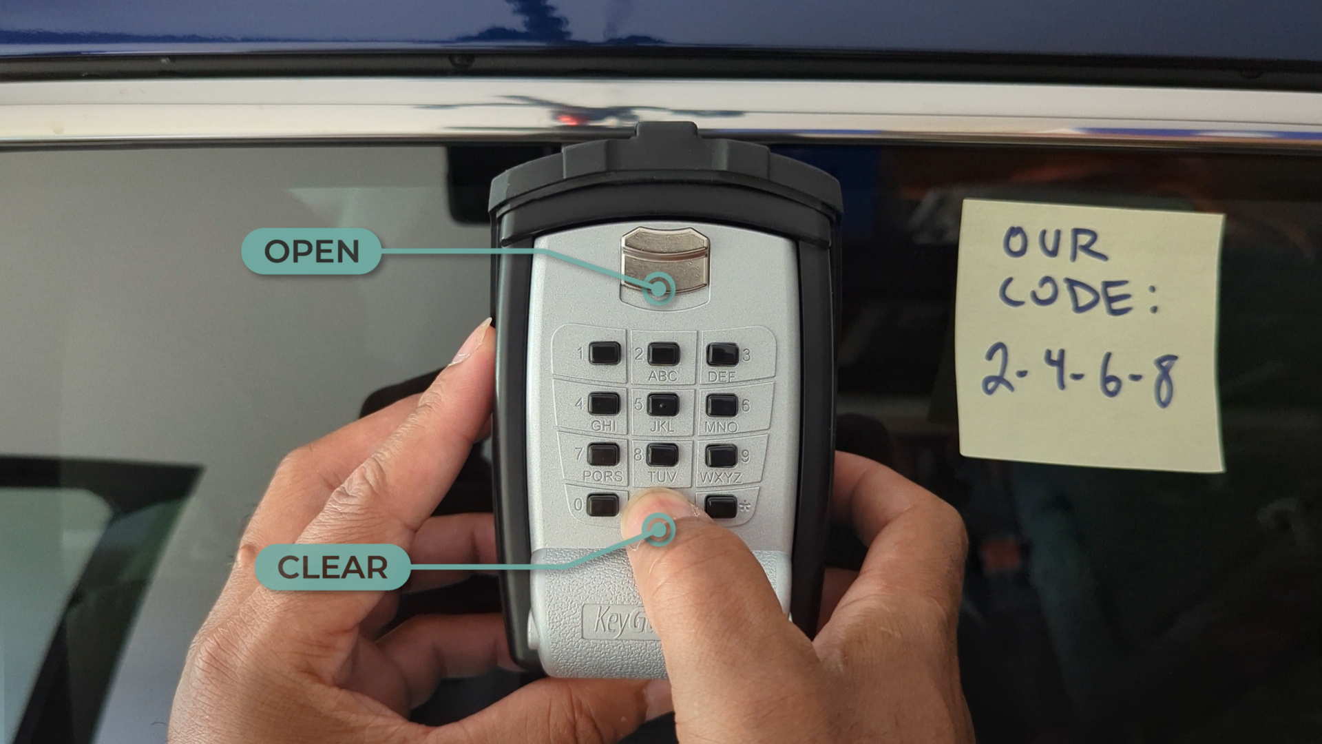 How to Open & Close the Lockbox for Your Rental Car Key