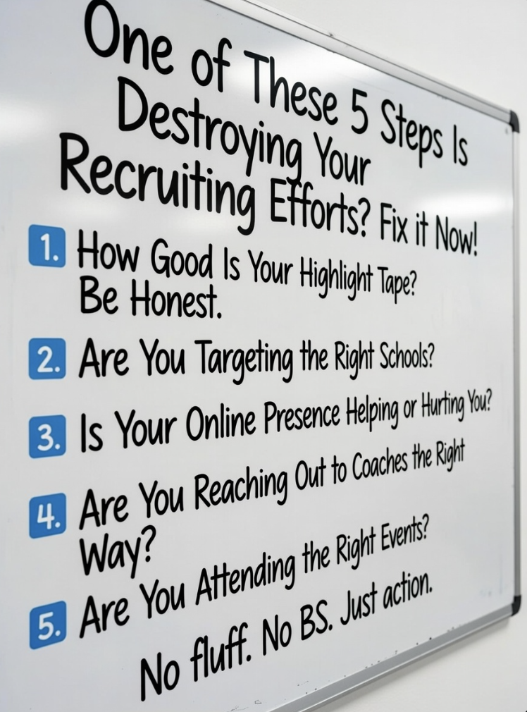 So You Want To Play College Soccer? -  One of these 5 Steps Is Destroying Your Recruiting Efforts? Fix it Now!