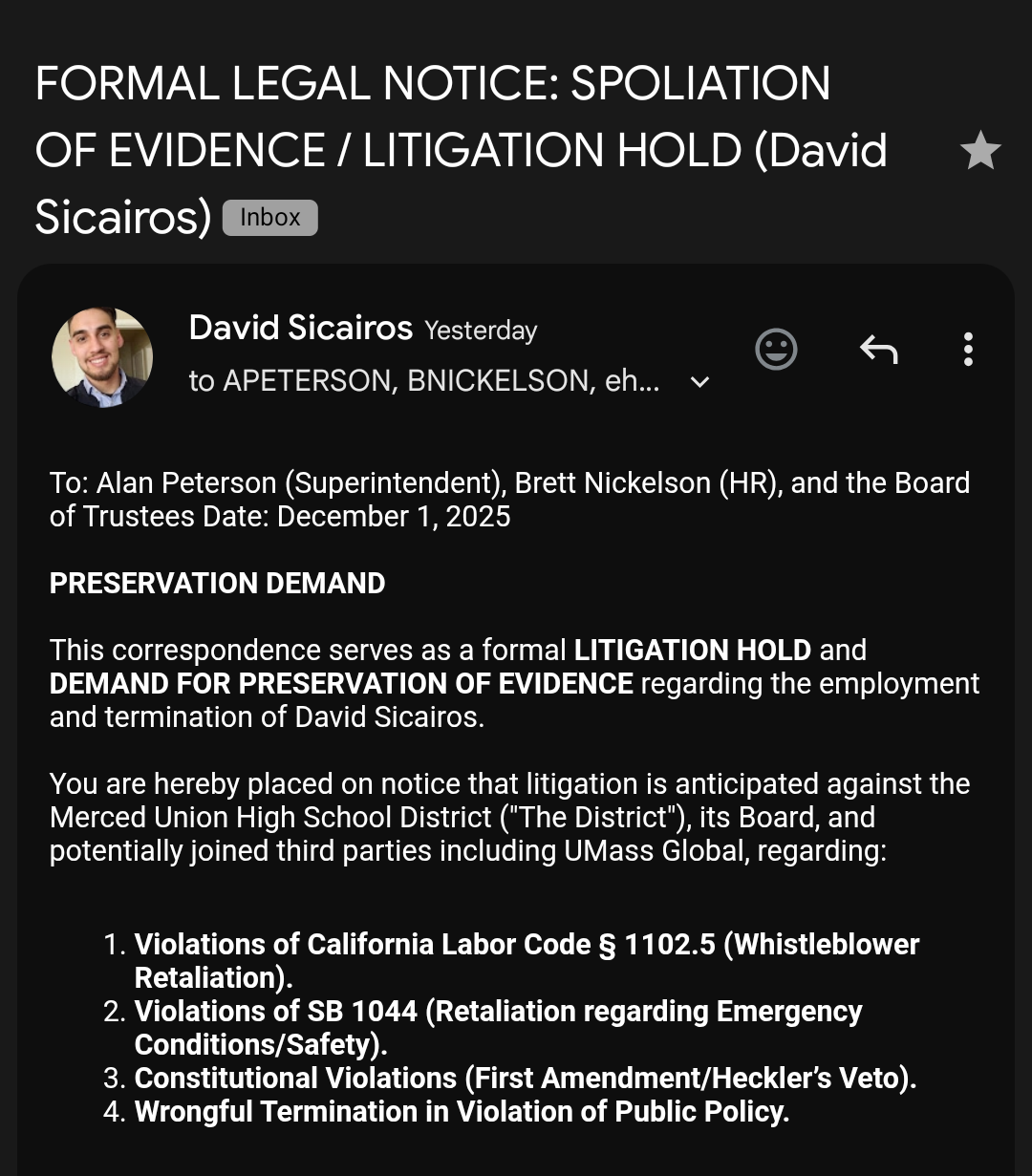 The "Spoliation" Drop