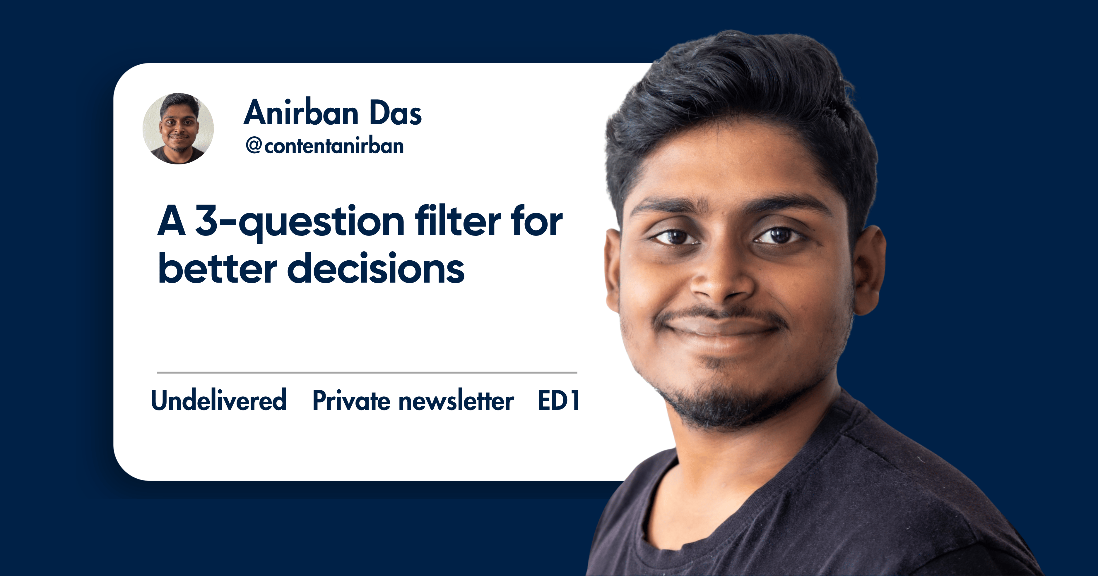 A 3-question filter for better decisions