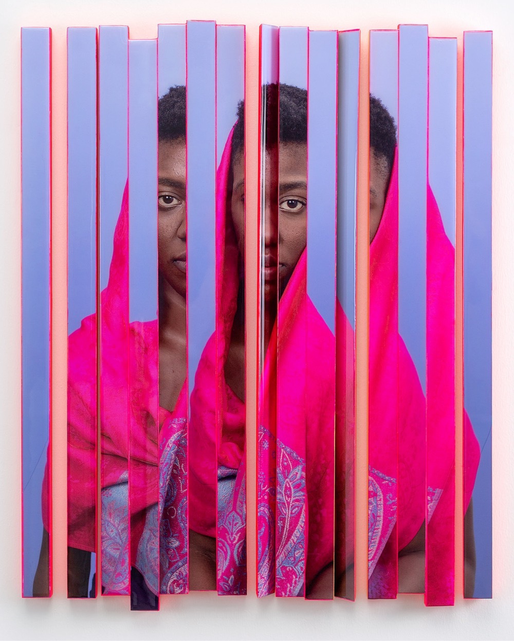 Sliced and Reconstructed Portraits by Karen Navarro