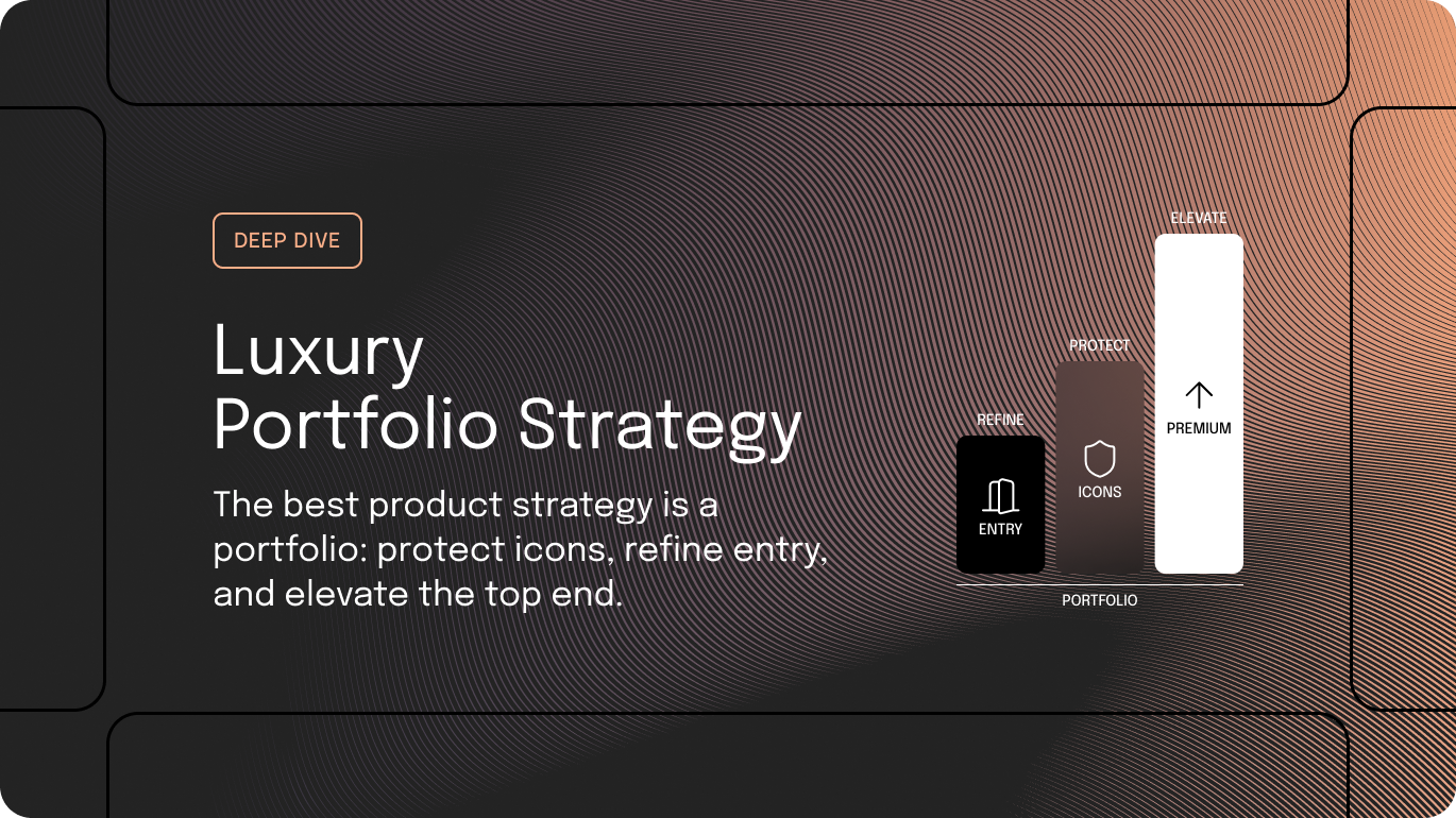 Portfolio Strategy: Protect Icons, Refine Entry & Elevate Top End
