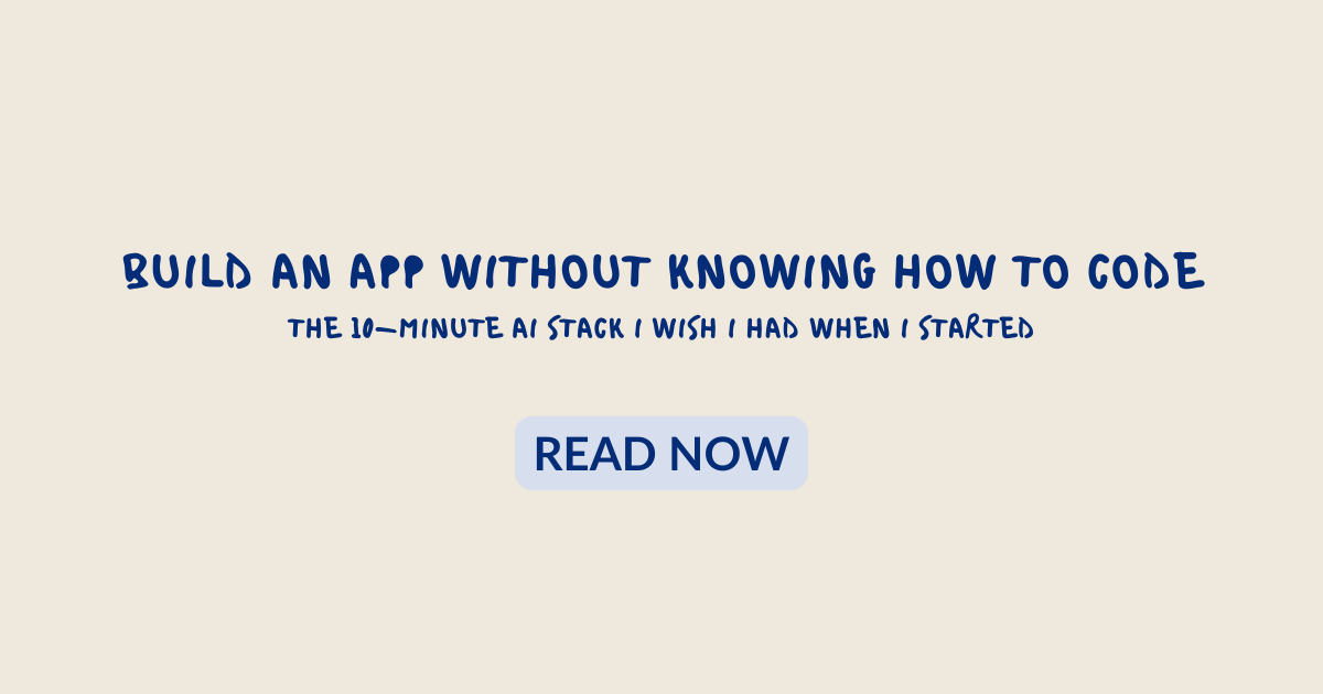 Build an App Without Knowing How to Code