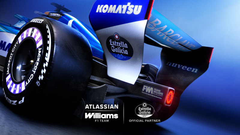 Williams anuncia Estrella Galicia 0,0 como nova parceira para a temporada 2026 da Fórmula 1