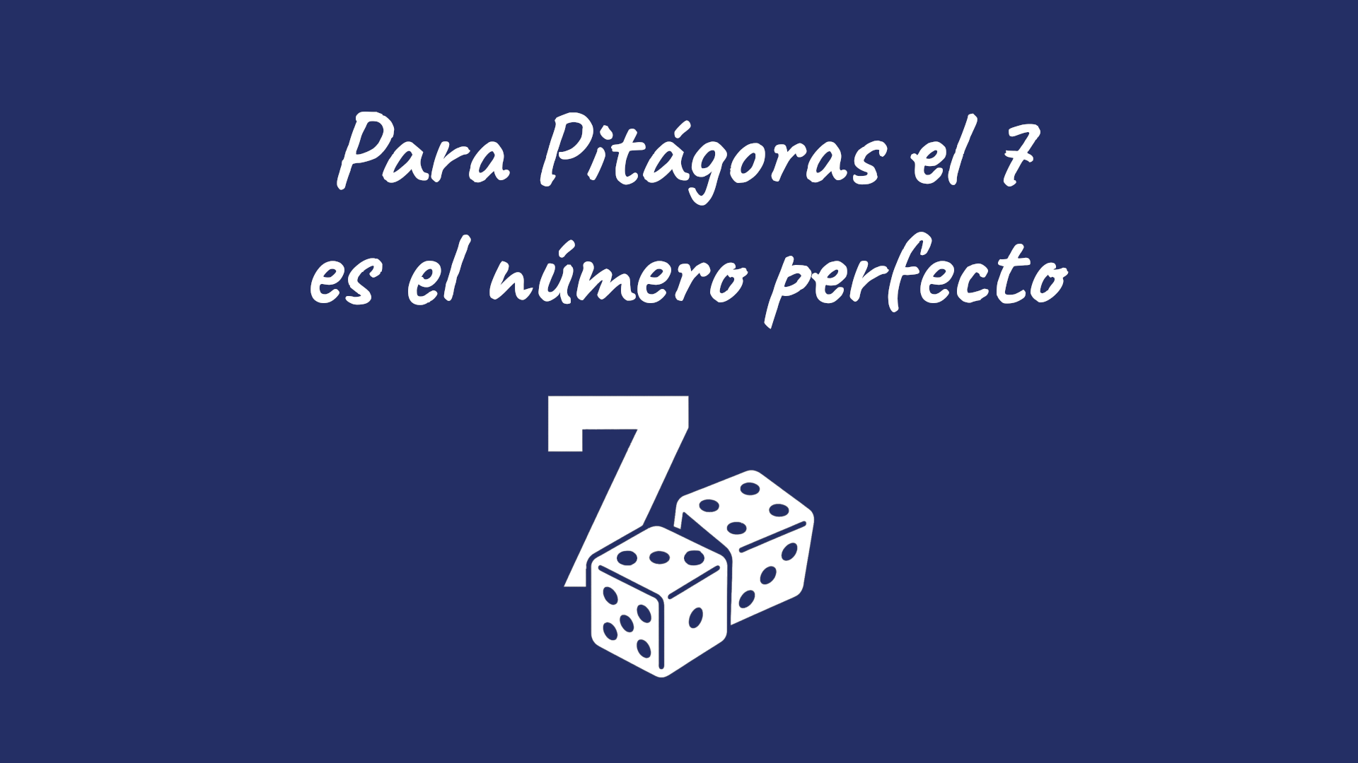 🪢 #SomosMicro - Para Pitágoras el 7 es el número perfecto