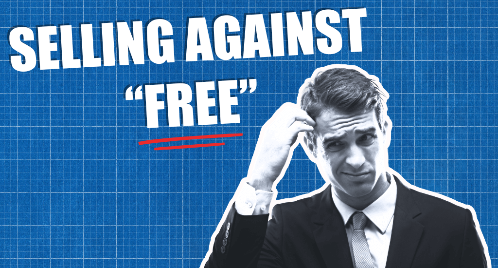 The Weird Economics of Selling Against a Free Competitor