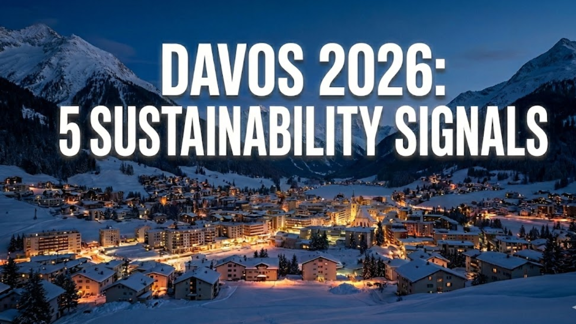 Davos 2026: Five Sustainability Signals