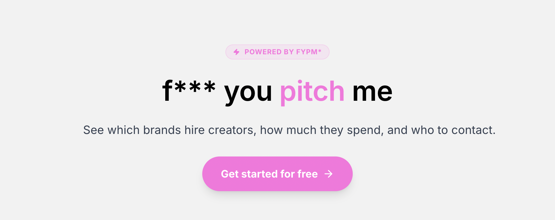 F*** You Pitch Me is live 😈