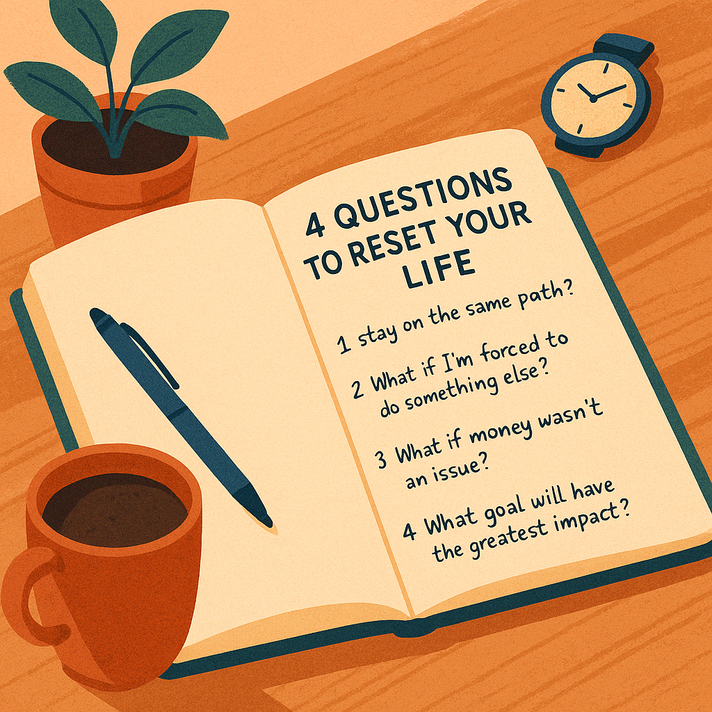 Stuck in Life? Ask Yourself These 4 Questions to Get Unstuck (In 20 Minutes or Less)