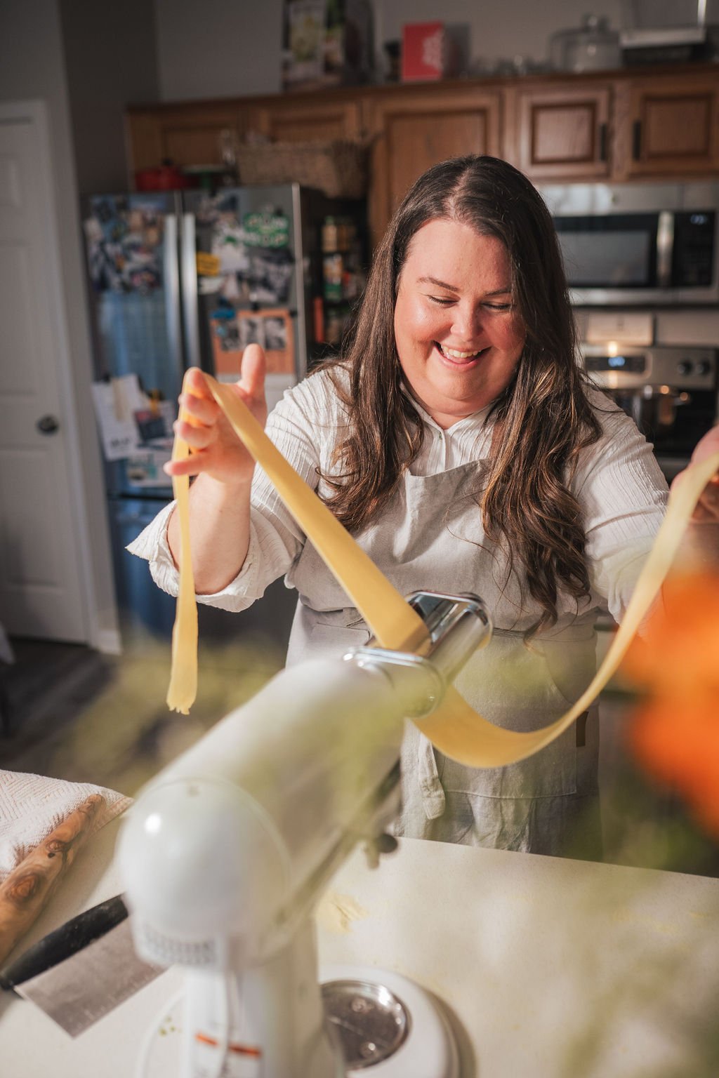 Joanna Adduci Reed making pasta