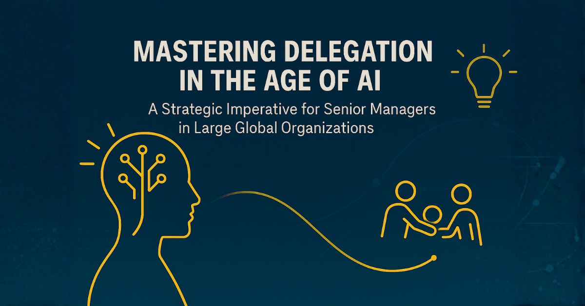 Mastering Delegation in the Age of AI: A Strategic Imperative for Senior Managers in Large Global Organizations