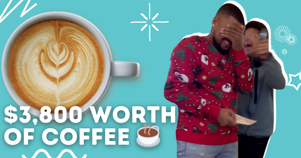 ☕ $3,800 worth of coffee