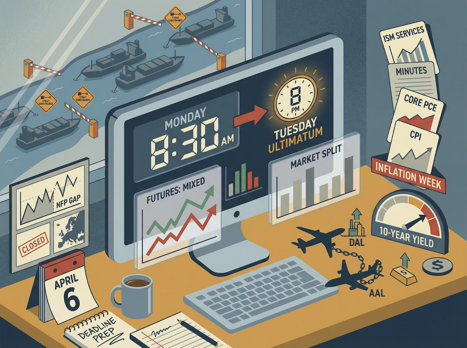 Trump's Tuesday Deadline | NFP Gap Trade | Airlines Diverge | CPI Week Arrives