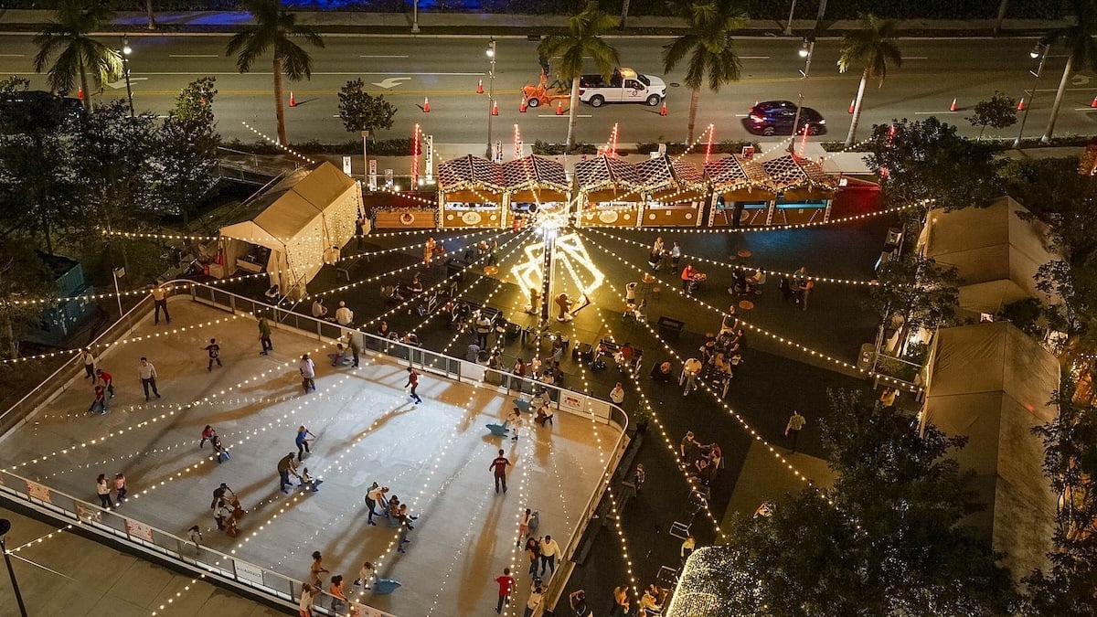 Ice, Ice, Baby — The Ben Brings Back South Florida’s Only Outdoor Ice Skating Rink
