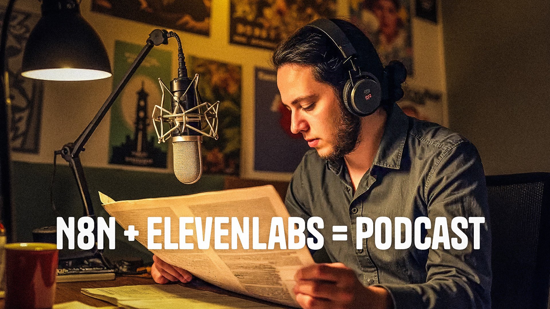 Erstelle Podcasts aus Blogposts ... voll automatisch mit KI! (n8n + ElevenLabs Tutorial)